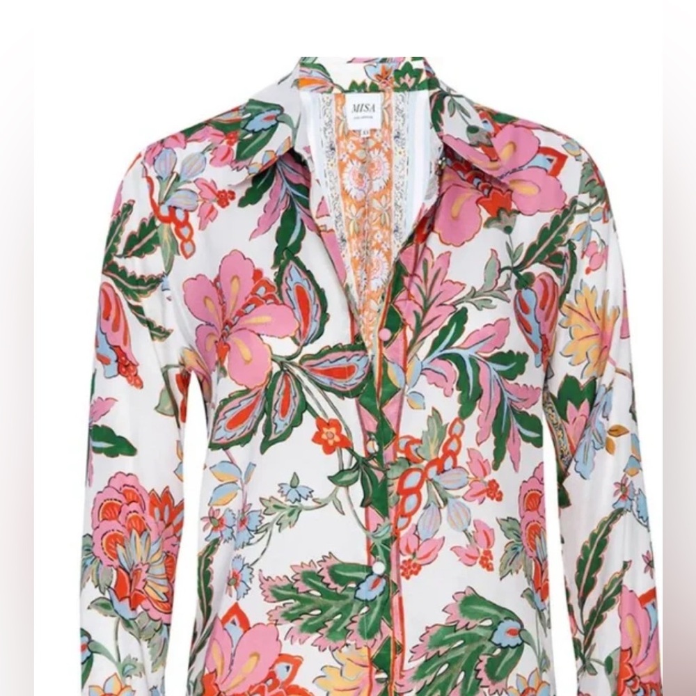 NWT MISA Los Angeles button up blouse- size small